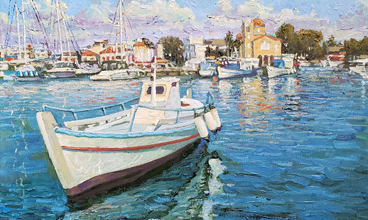 Yan Sun Harbor Painting