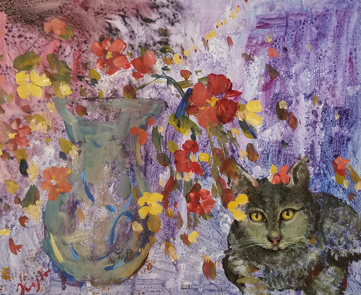 Hong Yin Cat Painting
