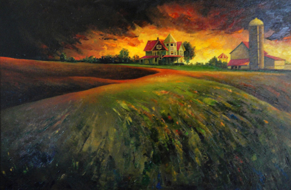 Farm Landscape Painting