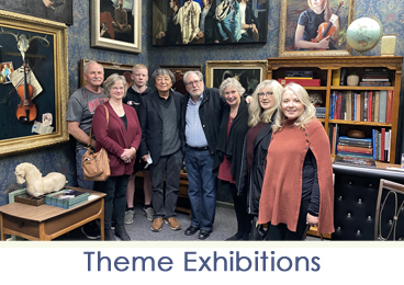 Monthly art gallery exhibitions