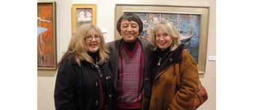 the interior of art gallery