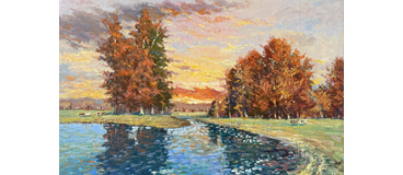 Yan Sun dynamic landscape painting