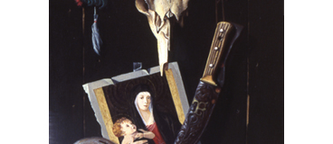 Yan Sun original oil trompe l'oeil style painting