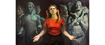 Yan Sun original oil portrait painting